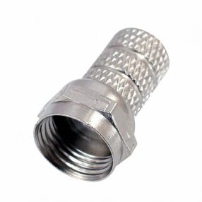   Home FF21 F csatlakozódugó, fém, KH 3 kábelre tekerhető, egyenes kivitel