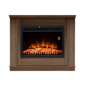   Home FKKF06 + FKKI 03 KIT FKK CALGARY beépíthető elektromos látványkandalló kerettel, admiral dió