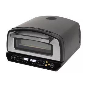   HOME HGPZ450 elektromos pizzasütő, max. 2000 W, max. 450 °C, LED kijelző, érintőgomb, fém ház, multifunkciós