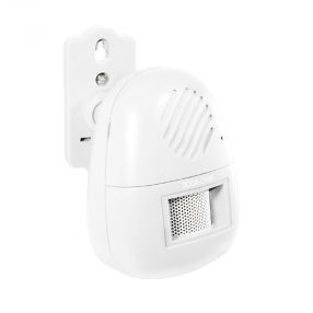   Home HS 11 belépésjelző fali tartóval, 120°-ban állítható, állítható hangerő, hálózati adapter csatlakoztatási lehetőség, elemes tápellátás