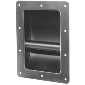   SAL HT 203 süllyesztett fogantyú hangfalhoz, fém, 220 x 163 x 60 mm