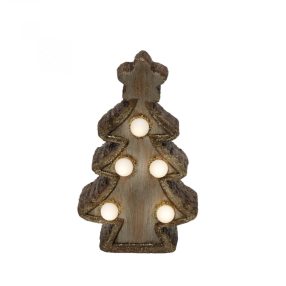   Home KDC 15/T LED-es kerámia fenyőfa asztali dísz, 5 db LED