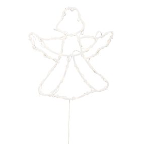   HOME KID501WW angyal ablakdísz, 35 db melegfehér LED, időzítő, kül- és beltéri kivitel