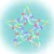 Home KID503M csillag ablakdísz, kül- és beltéri kivitel, 35 db színes LED, 2 tapadókorong, fehér tápkábel, 33 x 28 cm