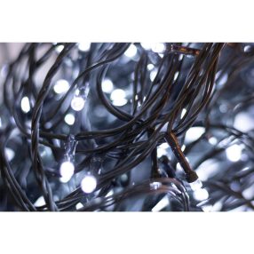   Home LED248WH LED fényfüzér, 240db hidegfehér LED, 23,9m hosszúságú, 8 program időzítővel, zöld vezeték, adapteres tápellátás, kül- és beltéri kivitel