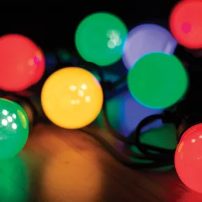   Home LPL 30M fényfüzér, 30 db LED gömb, színes, IP44, kültéri, beltéri