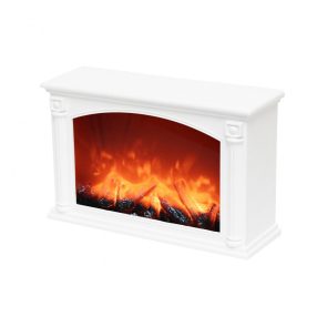   Home LTN 33 FP elemes látványkandalló, üveg előlap, fehér műanyag ház