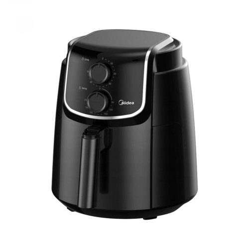 MF-TN35D Midea MF-TN35D air fryer, forrólevegős fritőz, 3,5 literes sütőkosár, állítható hőmérséklet 200 °C-ig, 1500 W, fekete