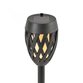   Home MX 200 napelemes kerti fáklya, 12 LED, automatikus, napelem és töltő, időjárásálló