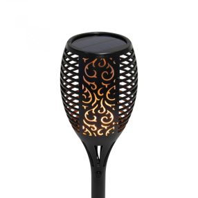   Home MX 300 napelemes kerti fáklya, 72 LED, automatikus, napelem és töltő, időjárásálló