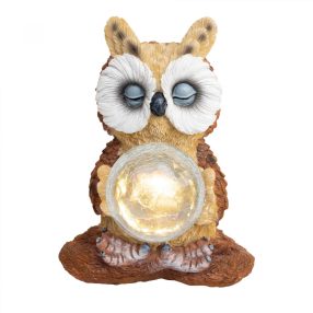   Home MX 637 napelemes kerti lámpa, 1 db melegfehér LED, automatikus, napelem, bagoly