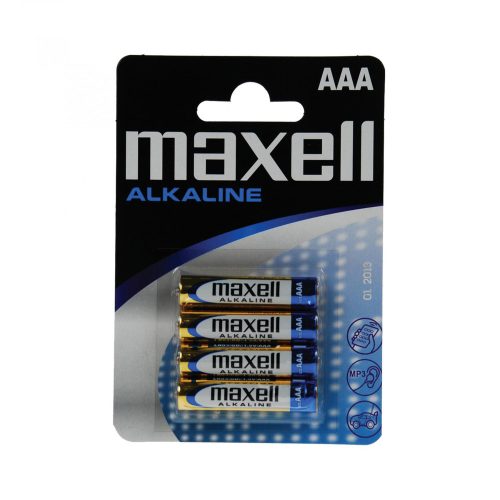 Maxell LR03 Maxell LR03 AAA elem, alkáli, mini ceruza, 1,5V, 4 db/csomag