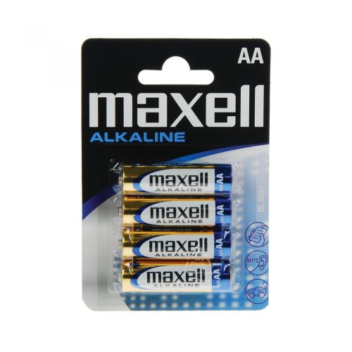 Maxell LR6 Maxell LR6 AA elem, alkáli, ceruza, 1,5V, 4 db/csomag