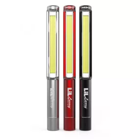   NEBO NEB-6373-G Lil Larry munkalámpa, 250 lm, mágneses, övcsipesz, csúszásgátló markolat