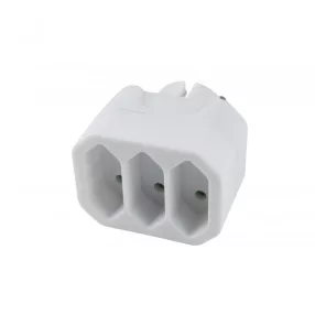   Home NV 23/WH hálózati elosztó, 3 EURO aljzat gyermekvédelemmel ellátva, max. 3 x 500 W, fehér