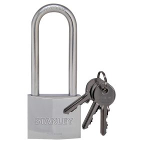 STANLEY S742-017 krómozott rézlakat, 50 mm, 3 kulcsos