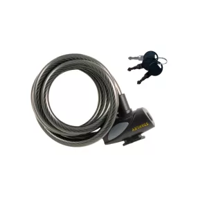   STANLEY S755-202 kulcskábeles kerékpár zár, 3 kulcsos, 1800 mm hosszúság