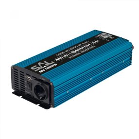   SAL SAI 1000TS tiszta szinuszos feszültségátalakító, 1000 W, inverter, 2,1 A USB gyorstöltő, gyermekzár