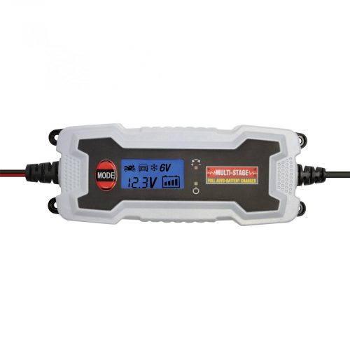 SMC 38 SAL SMC 38 smart akkumulátortöltő, 6 - 12 V, 1,2 - 120 Ah, 0,8 - 3,8 A, smart töltőprogram, feszültségmérő LCD