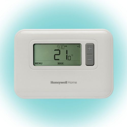 T3C110AEU Honeywell Home T3C110AEU programozható szobatermosztát, LCD, időszámítás váltás, 7 napos programozhatóság, extra funkciók, fagyvédelem