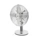 TFS 25 Home TFS 25 asztali fém ventilátor, 30 W, 3 fokozat, 25 cm-es lapátátmérő, oszcillálás, 4 ventilátorlapát, ezüst színű bevonat