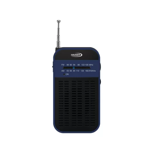 HAUSER TR-905 analóg AM/FM zsebrádió, RMS max. 0,5 W, kihúzható antenna, elemes tápellátás