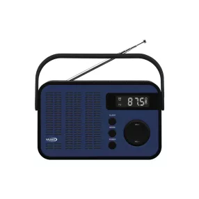   HAUSER TR-9206PLL digitális AM/FM táskarádió, max. 1,2 W RMS, bluetooth, LED kijelző, USB/microSD, AUX, óra/ébresztés, elemes és hálózati tápellátás