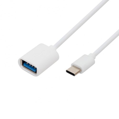 USBC OTG Home USBC OTG kábel, USB-C dugó, USB-A aljzat, kétirányú, 16cm, 2,1A, 480 Mbps