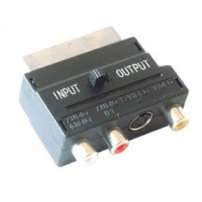   Home V 50S videóátalakító, 21 pólusú euro dugó, RCA aljzat, SVHS aljzat