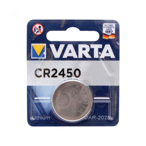 VARTA CR2450 VARTA CR2450 gombelem, lítium, CR2450, 3V, 1 db/csomag