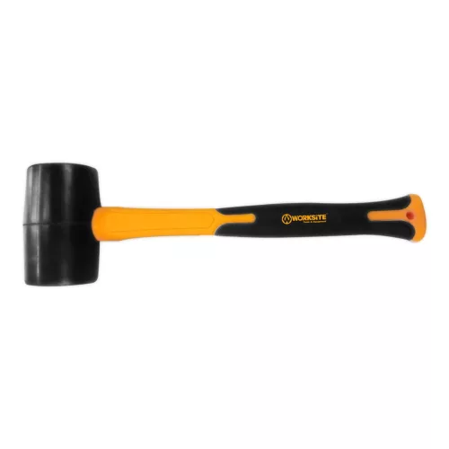 WORKSITE WT3098 gumikalapács, 450g, 340mm hosszú, üvegszálas gumírozott nyél