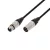 SAL XLR1 audio kábel, XLR dugó / XLR aljzat, 1 méter, 6mm, fém, réz vezeték