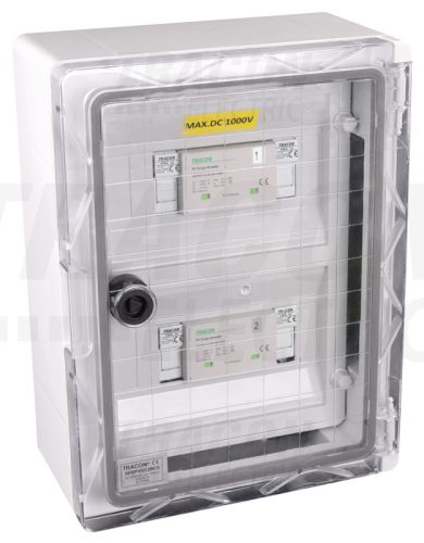 SPBPVDC2BCS Túlfeszültség-védelmi doboz fotovoltaikus rendszerekhez