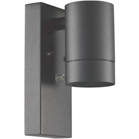   Oldalfali spot lámpatest alkonykapcsolóval, kültéri,antracit
