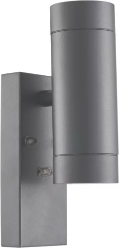 Oldalfali spot lámpatest alkonykapcsolóval, kültéri,antracit