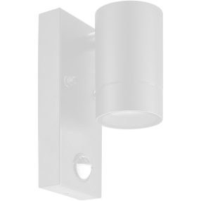   Oldalfali spot lámpatest mozgásérzékelővel, kültéri, fehér