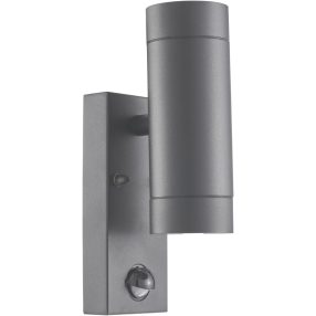   Oldalfali spot lámpatest mozgásérzékelővel, kültéri,antracit