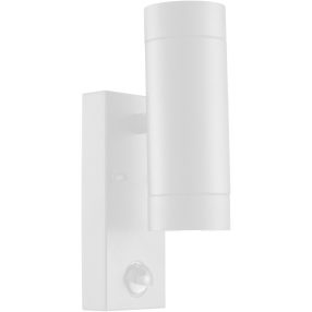   Oldalfali spot lámpatest mozgásérzékelővel, kültéri, fehér