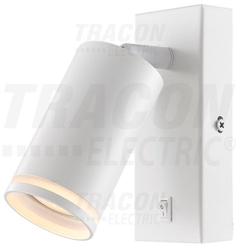 SPGU10LFW Oldalfali állítható spot lámpatest, fehér, kapcsolóval