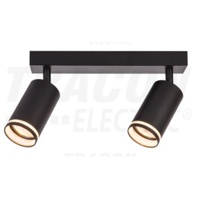 Mennyezeti állítható spot lámpatest, fekete