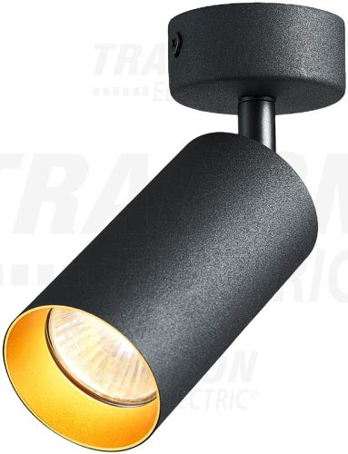 SPGU10MA1GB Mennyezeti állítható spot lámpatest, fekete, arany reflektor