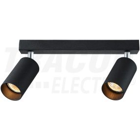 Mennyezeti állítható spot lámpatest, fekete