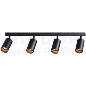 Mennyezeti állítható spot lámpatest, fekete