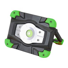 Tracon STLFL10W Akkumulátoros LED szerelő reflektor külső akkumulátor funkci