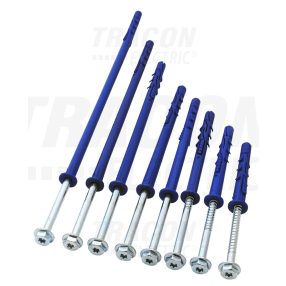 Peremes dübel, hatlapfejű peremes csavarral