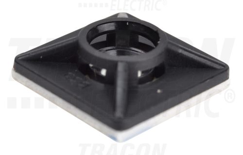 TALP201 Öntapadós/csavarozható, 4oldalt fűzhető kötegelő talp,fekete