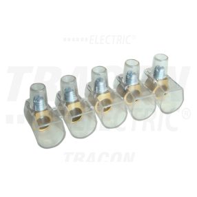   Csavaros csatlakozó, átlátszó házzal, 10 tagú, 1 csavar