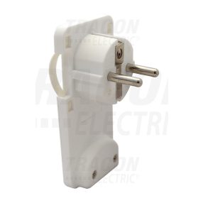 Rejthető szerelhető csatlakozódugó,lapos,fehér