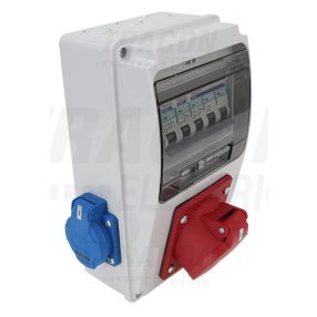   Csatlakozó doboz védelemmel, vezetékezett, készre szerelt