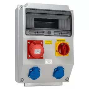 Csatlakozó doboz, védelem nélkül, főkapcsolóval